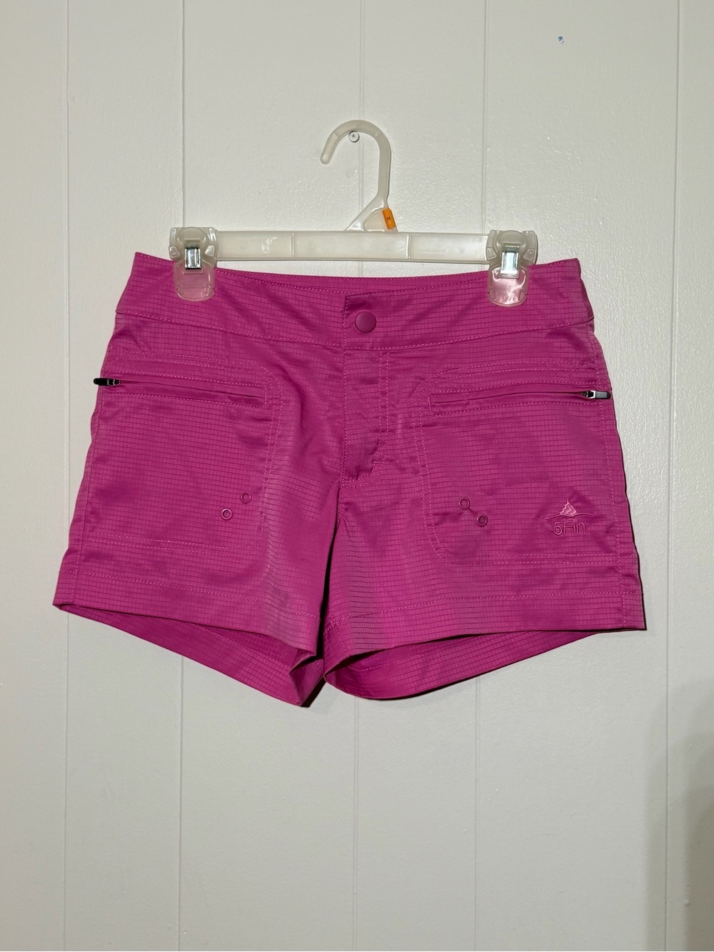 Women's amphibious Tactical Pink Athletic Shorts — Zip Pocket Performance
